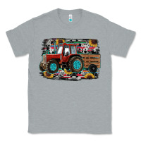Heather Grey western tracktor Classic Tee - RanaPortraitStore