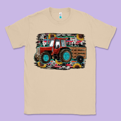 Western Tracktor Classic Tee Designed By Ranaportraitstore