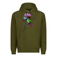 Army Green Be Kind Autism Semicolon Premium Hoodie - Jasminsmagicworld