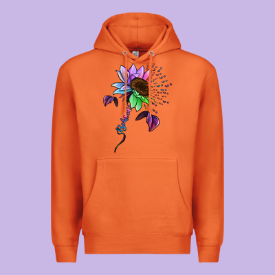 Be Kind Autism Semicolon Premium Hoodie Designed By Jasminsmagicworld