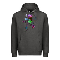 Charcoal Heather Be Kind Autism Semicolon Premium Hoodie - Jasminsmagicworld