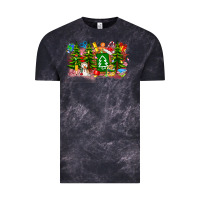Cloud Black Christmas teacher Vintage Tee - CowhideDigitalArt