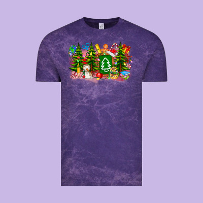 Christmas Teacher Vintage Tee Designed By Cowhidedigitalart