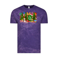 Cloud Purple Christmas teacher Vintage Tee - CowhideDigitalArt