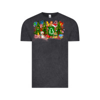 Vintage Black Christmas teacher Vintage Tee - CowhideDigitalArt