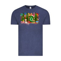 Vintage Denim Christmas teacher Vintage Tee - CowhideDigitalArt