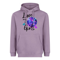 I Love My Softball Girl Heavyweight Hoodie | Teevron