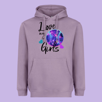 I Love My Softball Girl Heavyweight Hoodie Designed By Bettercallsaul