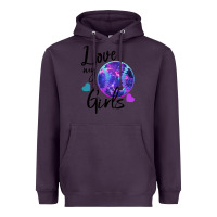 Plum I Love My Softball Girl Heavyweight Hoodie - Bettercallsaul