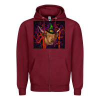 Burgundy halloween glitter highland cow tumbler Zipper Hoodie - RanaPortraitStore