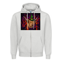 Dove Grey halloween glitter highland cow tumbler Zipper Hoodie - RanaPortraitStore