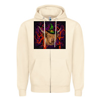 Sandshell halloween glitter highland cow tumbler Zipper Hoodie - RanaPortraitStore