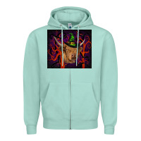 Halloween Glitter Highland Cow Tumbler Zipper Hoodie | Teevron