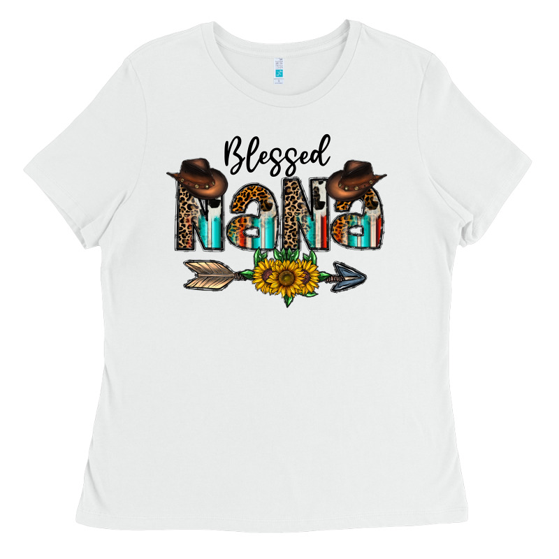 Blessed Nana Ladies Tee by CowhideDigitalArt | Teevron