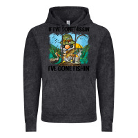 Vintage Black if i've gone missin' i've gone fishin' Vintage Hoodie - BarkalooDesign