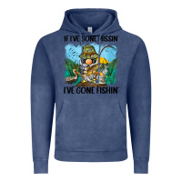 Vintage Denim if i've gone missin' i've gone fishin' Vintage Hoodie - BarkalooDesign