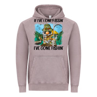 Vintage Zinc if i've gone missin' i've gone fishin' Vintage Hoodie - BarkalooDesign