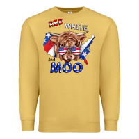 Antique Gold Red White And Moo Cow Premium Sweatshirt - RanaPortraitStore