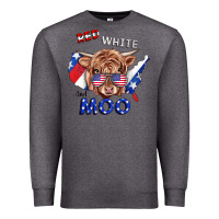 Charcoal Heather Red White And Moo Cow Premium Sweatshirt - RanaPortraitStore
