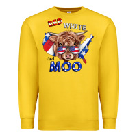 Lemon Red White And Moo Cow Premium Sweatshirt - RanaPortraitStore