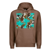 Chestnut cheetah cowhide tumbler Premium Hoodie - BarkalooDesign