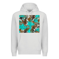 Dove Grey cheetah cowhide tumbler Premium Hoodie - BarkalooDesign