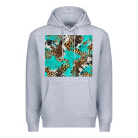 Heather Grey cheetah cowhide tumbler Premium Hoodie - BarkalooDesign