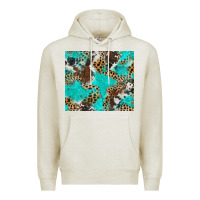 Oatmeal Heather cheetah cowhide tumbler Premium Hoodie - BarkalooDesign