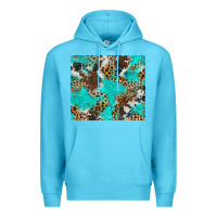 Ocean Blue cheetah cowhide tumbler Premium Hoodie - BarkalooDesign