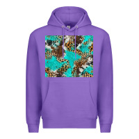 Purple cheetah cowhide tumbler Premium Hoodie - BarkalooDesign