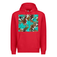 Red cheetah cowhide tumbler Premium Hoodie - BarkalooDesign