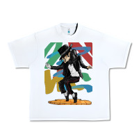 White michael jackson Urban Heavy Tee - artisFamous