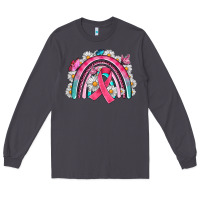 Smoke Breast Cancer Rainbow Long Sleeve Tee - Artiststas