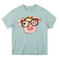 Arona sunflowers with pig Heavy Core Tee - RanaPortraitStore