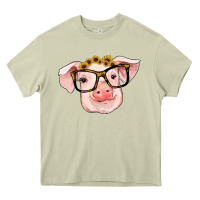 Mossy sunflowers with pig Heavy Core Tee - RanaPortraitStore