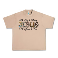 Burro His Love is Strong Jesus His Grace is Free Urban Heavy Tee - CowhideDigitalArt