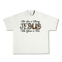 Pistachio His Love is Strong Jesus His Grace is Free Urban Heavy Tee - CowhideDigitalArt