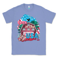 Colony Blue Barn in the USA Classic Tee - FaDigitalArtStudio
