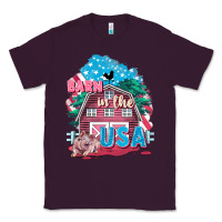 Plum Barn in the USA Classic Tee - FaDigitalArtStudio