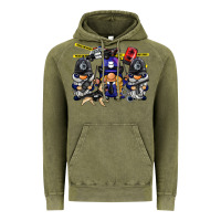 Vintage Olive police gnome Vintage Hoodie - BarkalooDesign