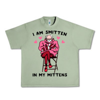 Oil Green funny i am smitten in my mittens bernie Urban Heavy Tee - artisFamous