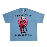 Pebble Blue funny i am smitten in my mittens bernie Urban Heavy Tee - artisFamous