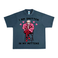 Midnight Navy funny i am smitten in my mittens bernie Urban Heavy Tee - artisFamous