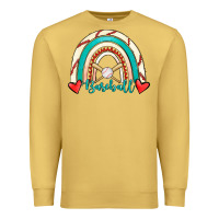 Antique Gold Baseball Rainbow Premium Sweatshirt - RanaPortraitStore