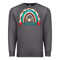 Charcoal Heather Baseball Rainbow Premium Sweatshirt - RanaPortraitStore