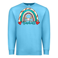 Ocean Blue Baseball Rainbow Premium Sweatshirt - RanaPortraitStore