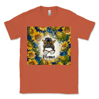 Copper sunflowers messy bun mama Classic Tee - BarkalooDesign