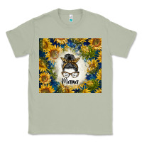 Matcha sunflowers messy bun mama Classic Tee - BarkalooDesign