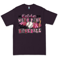 Plum in october we wear pink and watch  baseball Premium Tee - FaDigitalArtStudio