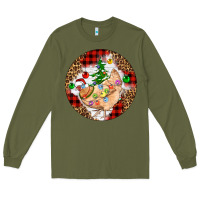 Army Green Christmas chicken Long Sleeve Tee - Artiststas